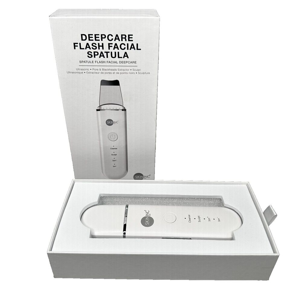 SkinInc Skin Inc Deepcare Flash Facial Spatula Ultrasonic $95 MSRP New In Box